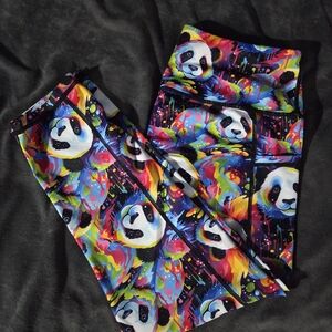 Constantly Varied Gear Vibrant Panda Kids Leggings